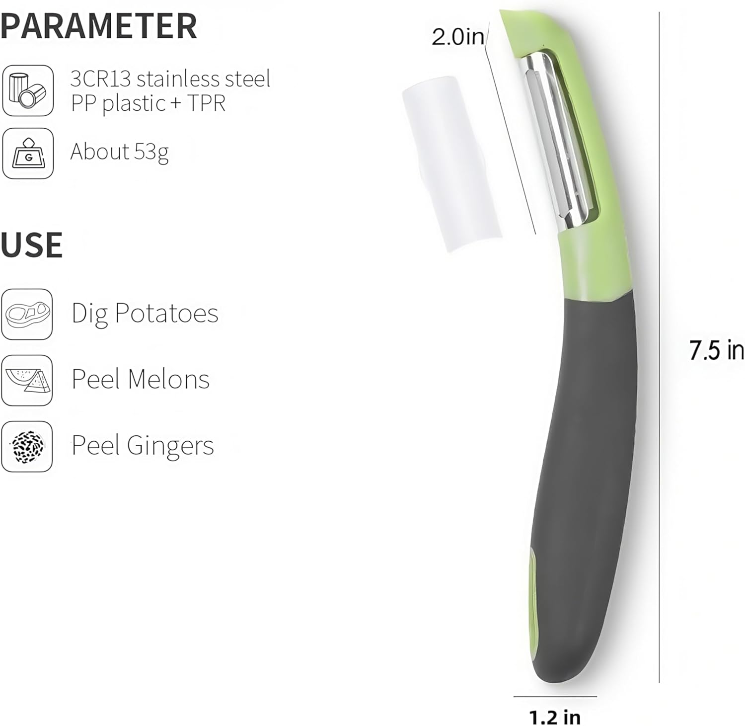 Stainless Steel Peeler | Multipurpose Fruit & Vegetable Peeler