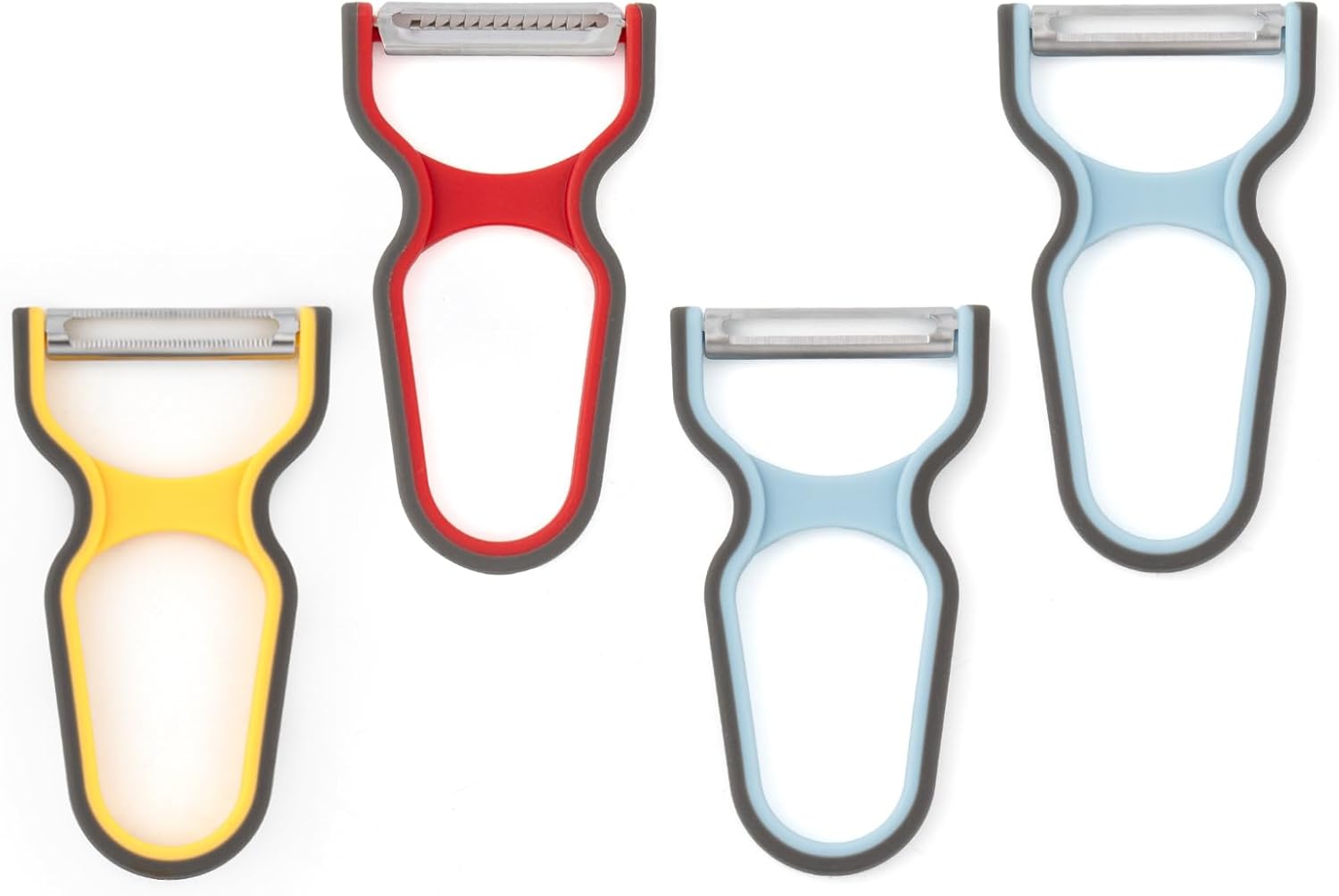 4-Piece Multipurpose Peeler Set | Stainless Steel Blade | Kitchen Fruit & Vegetable Peelers
