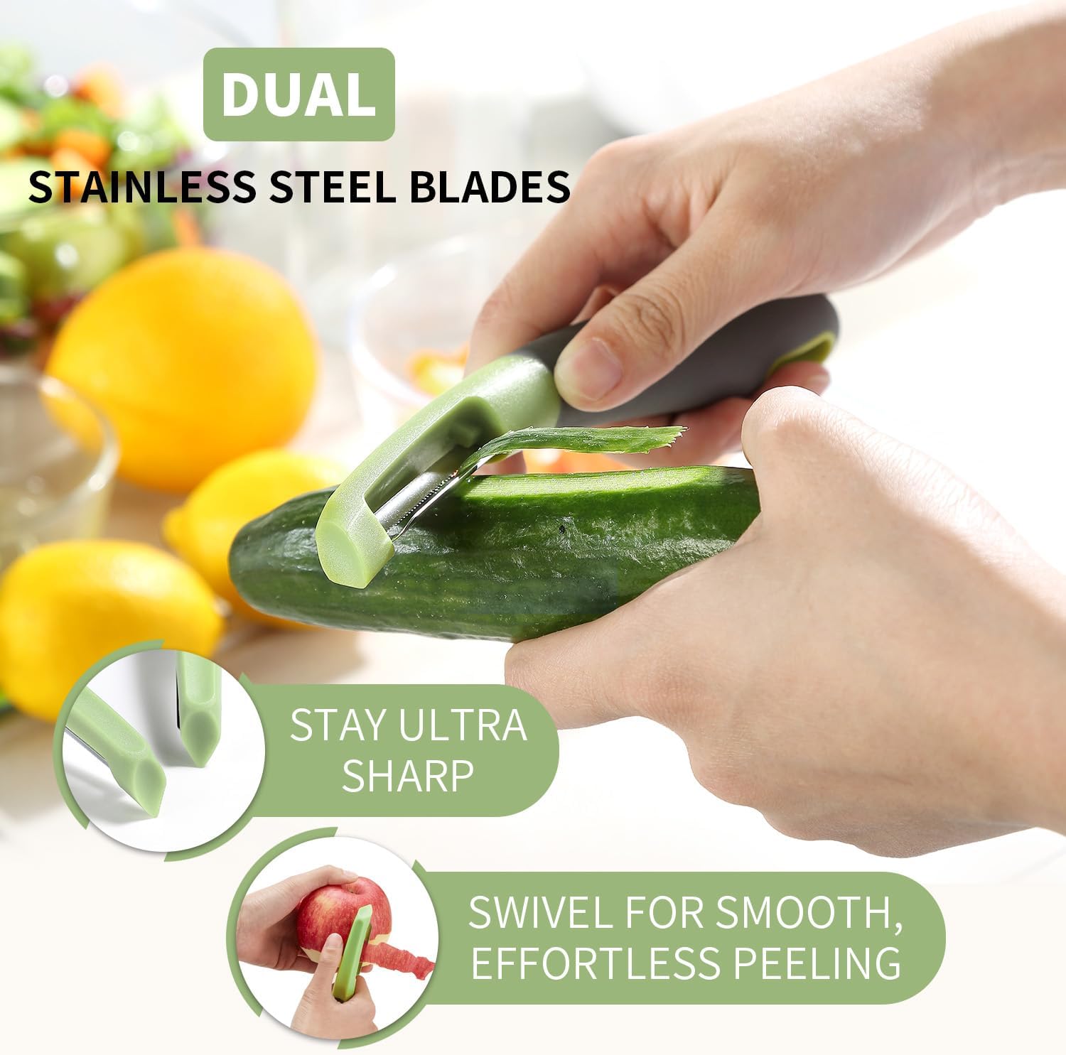 Stainless Steel Peeler | Multipurpose Fruit & Vegetable Peeler