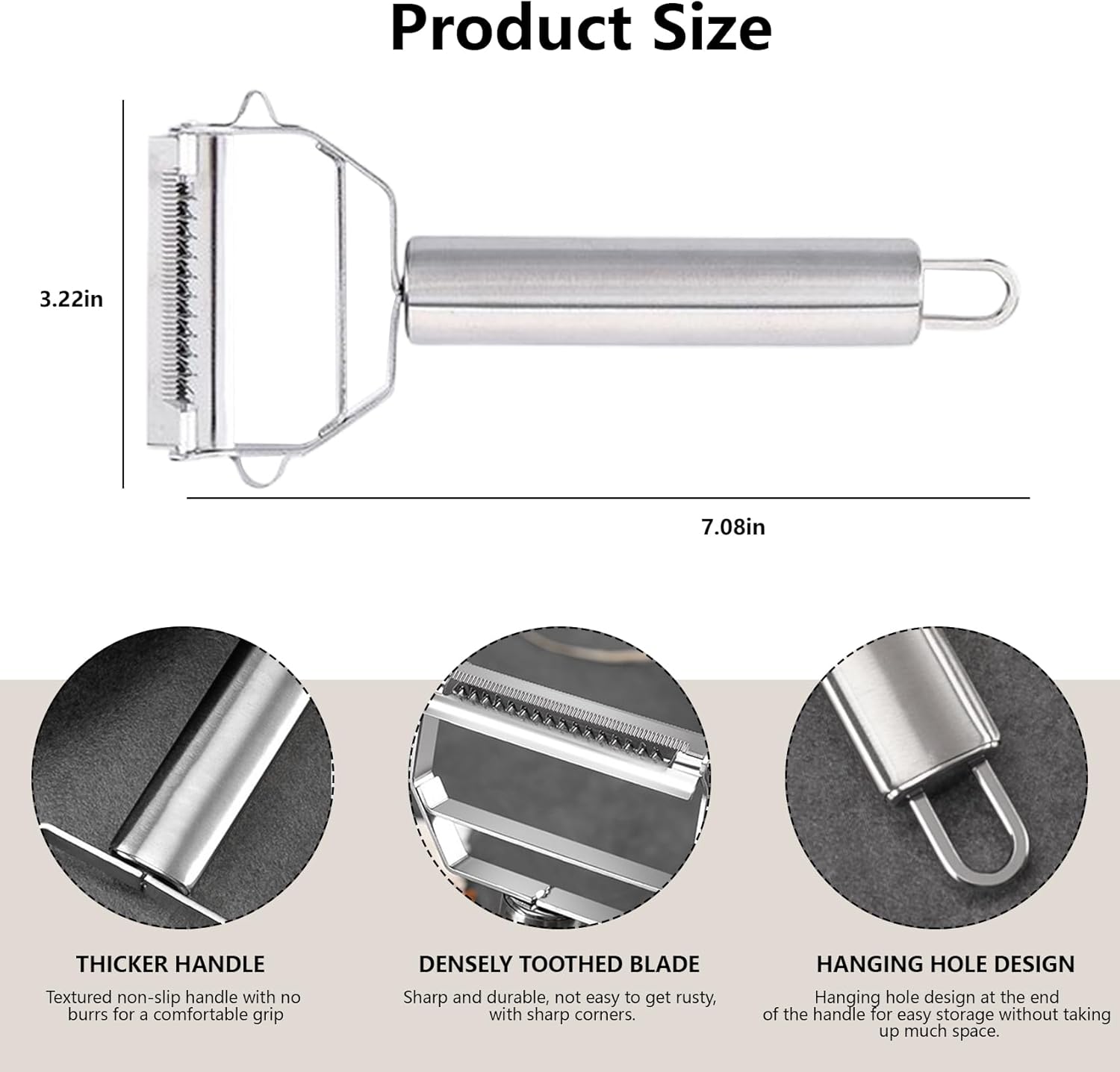 Stainless Steel Corn Stripper | Heavy-Duty Handle | Handheld Kernel Remover