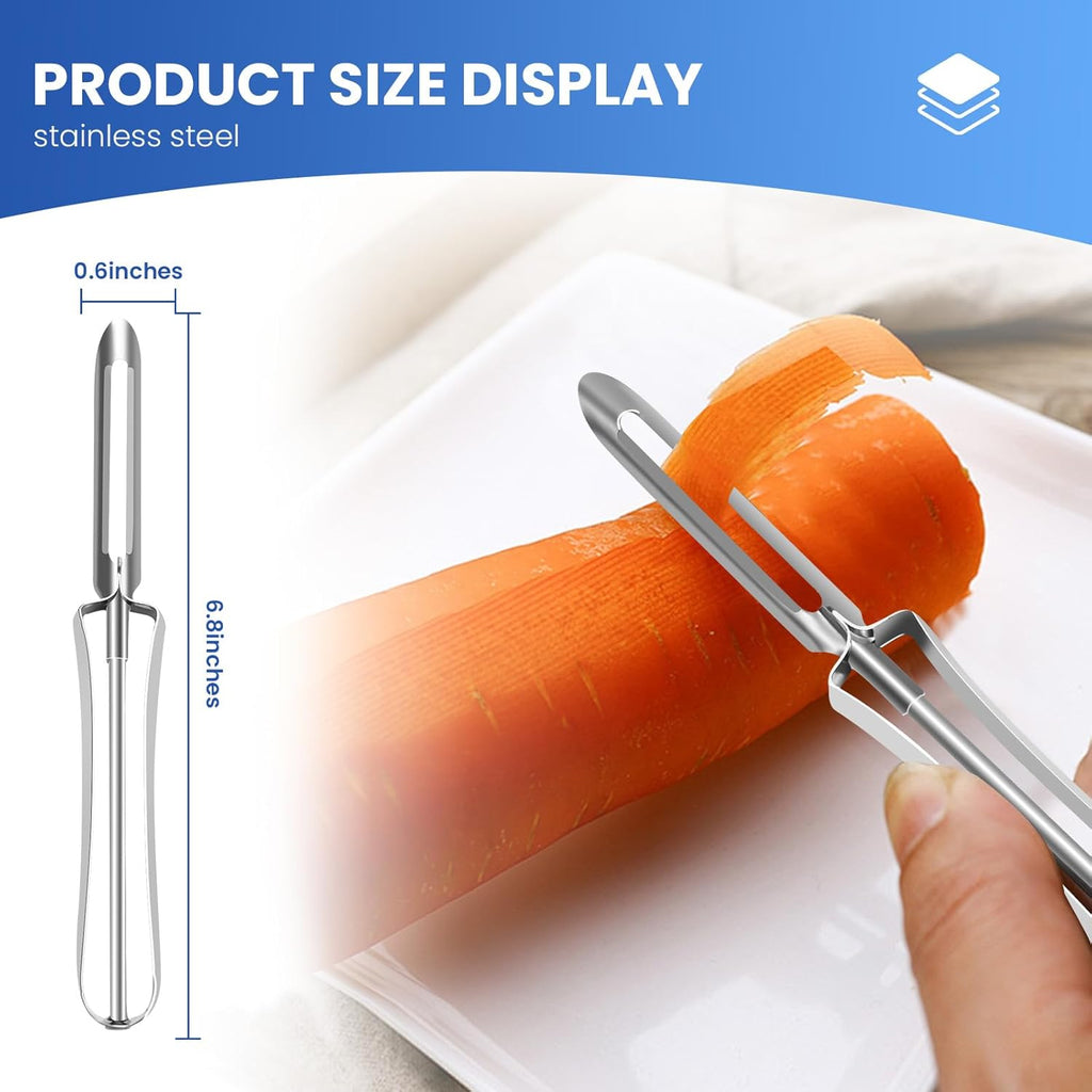 Stainless Steel Straight Handle Peeler | Fruit & Vegetable Peeler
