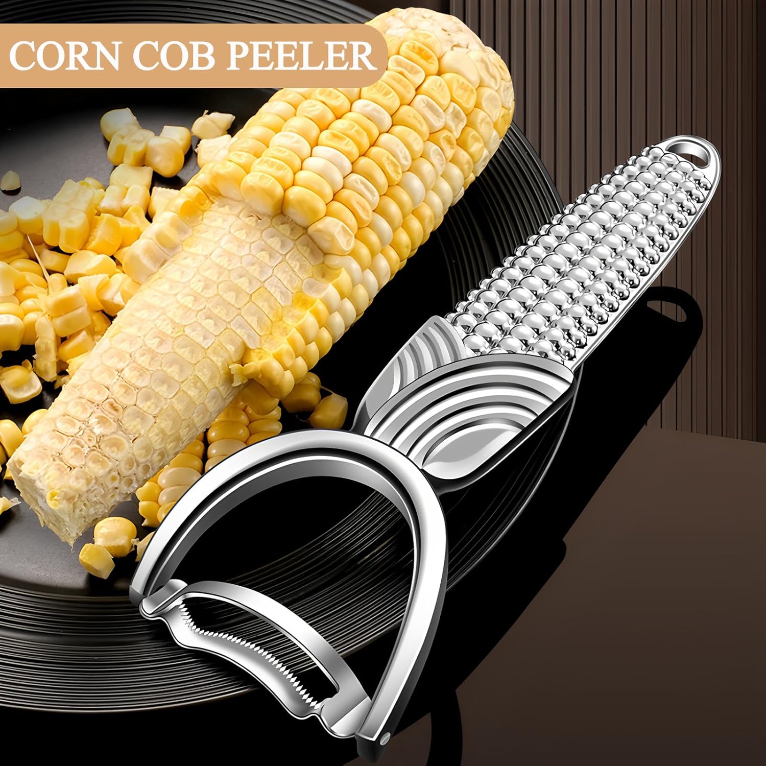 tainless Steel Corn Stripper | Handheld Corn Kernel Remover | Multi-Functional Kitchen Tool